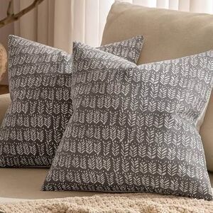 Cotton/linen Blend Throw pillow covers, NEW